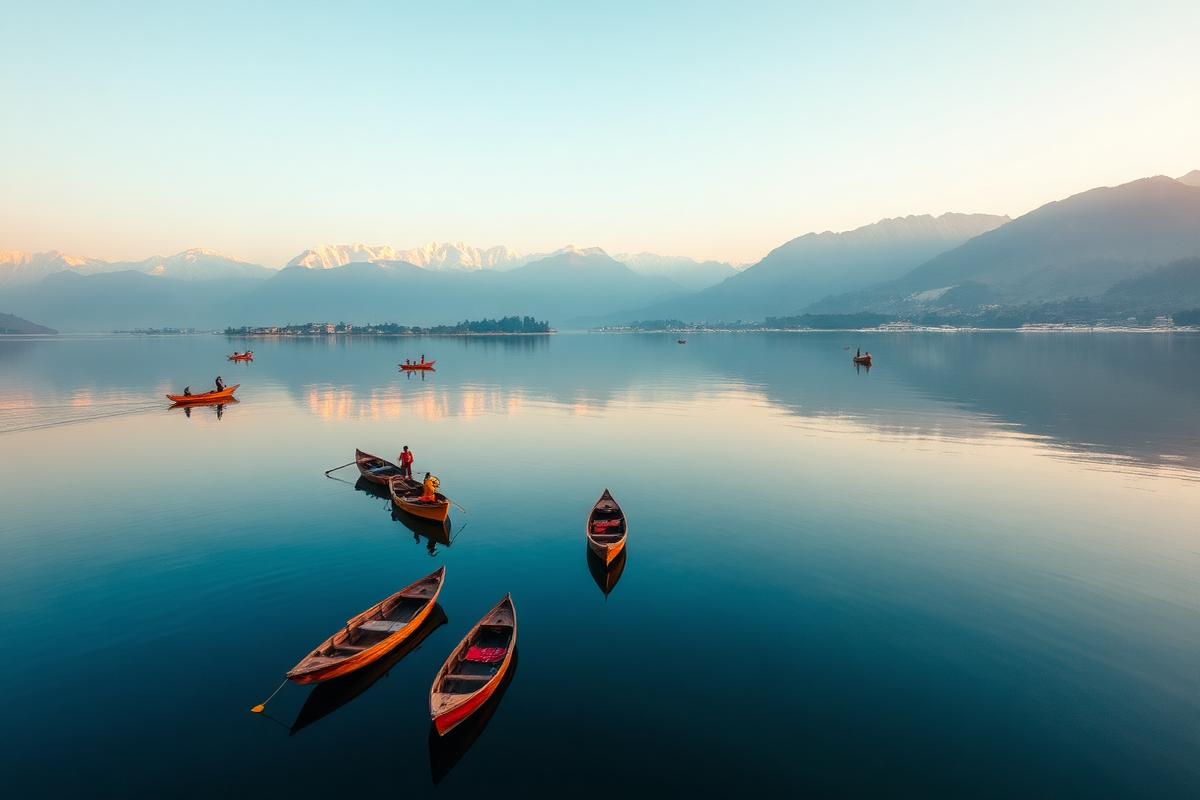 Kashmir — Dal Lake shikaras · Srinagar