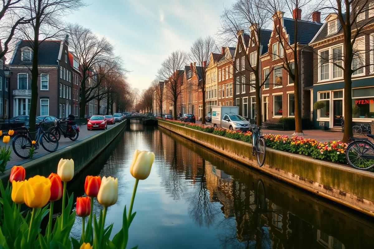 Netherlands — Canals & tulips